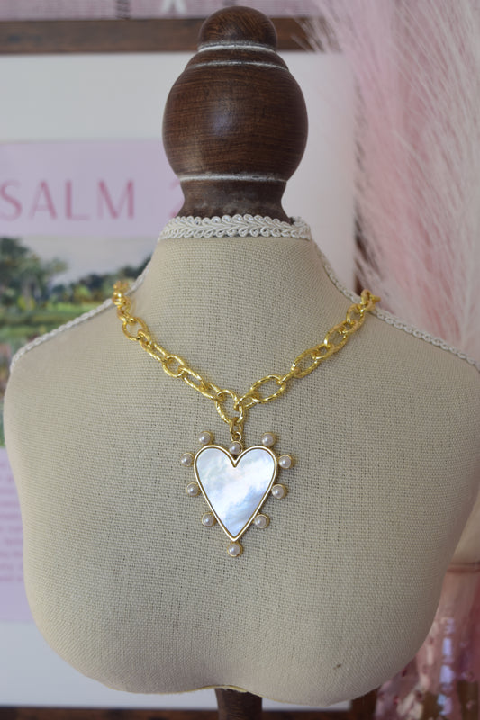 Heart of gold necklace