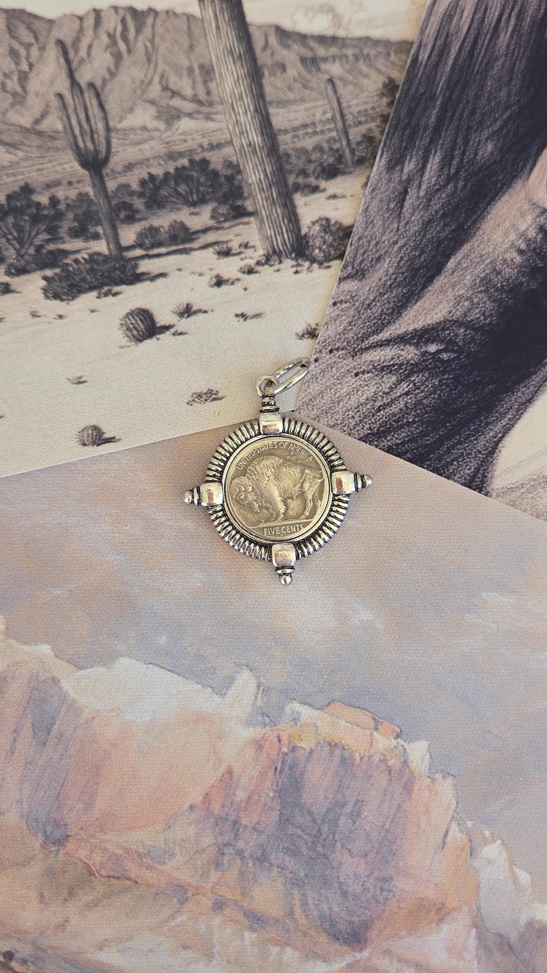 Buffalo Nickel Coin Pendants