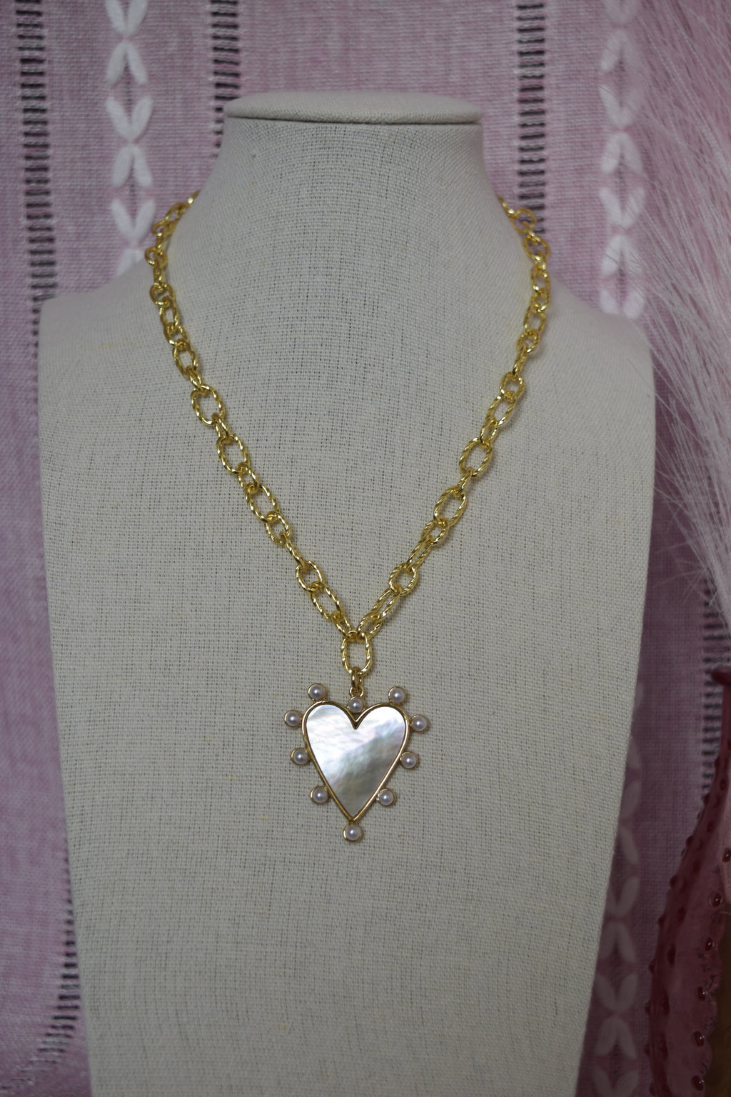 Heart of gold necklace