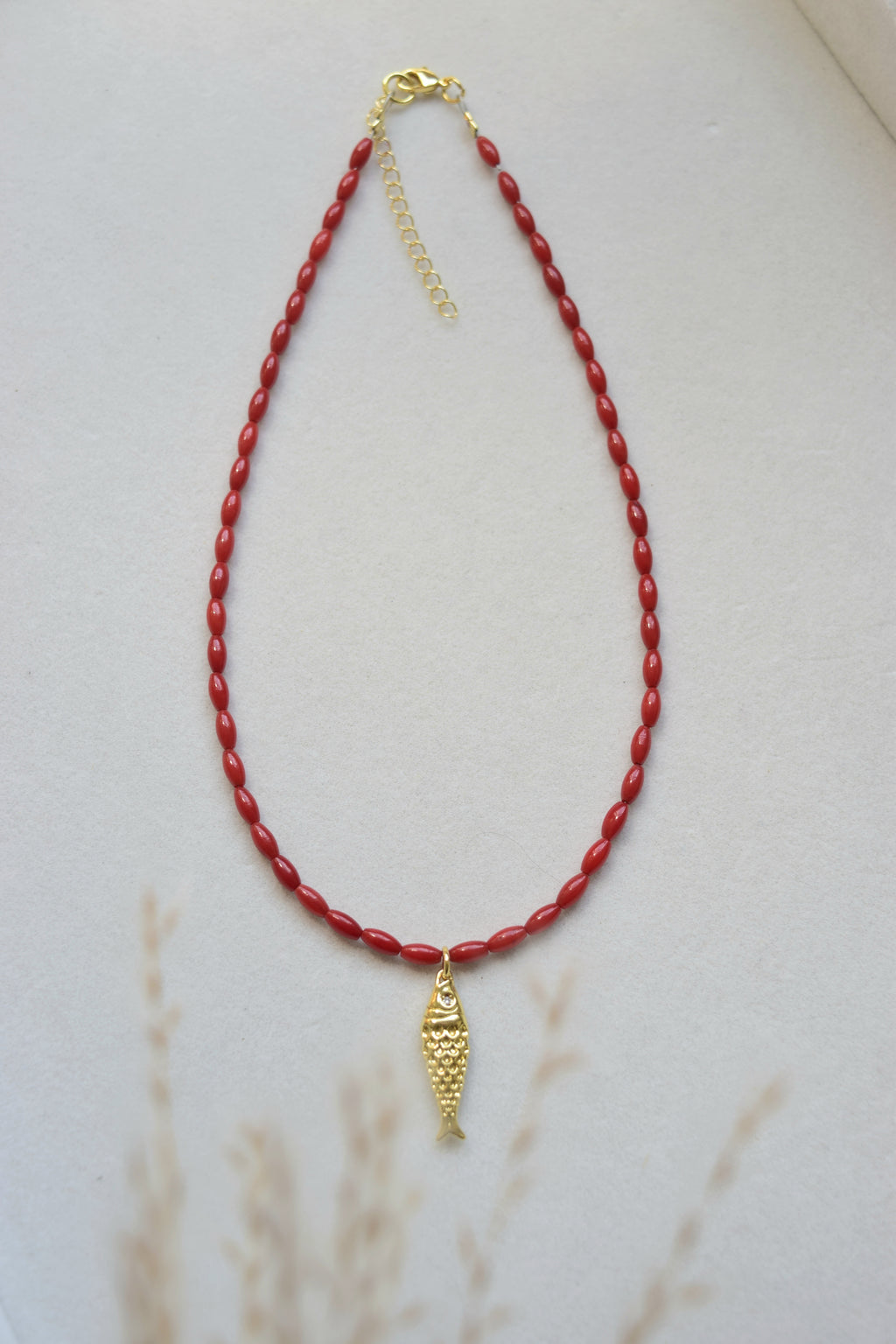 Catch of Faith - Gold Filled & Bamboo Necklace