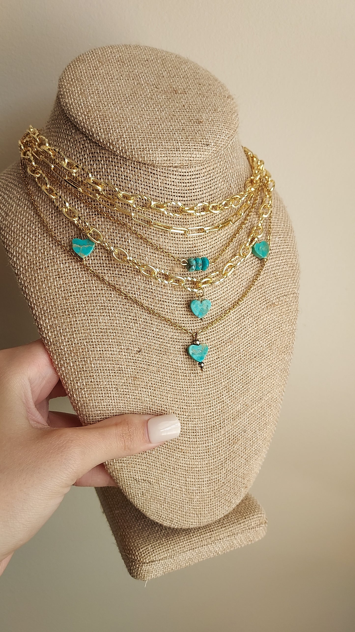 Turquoise heart necklace