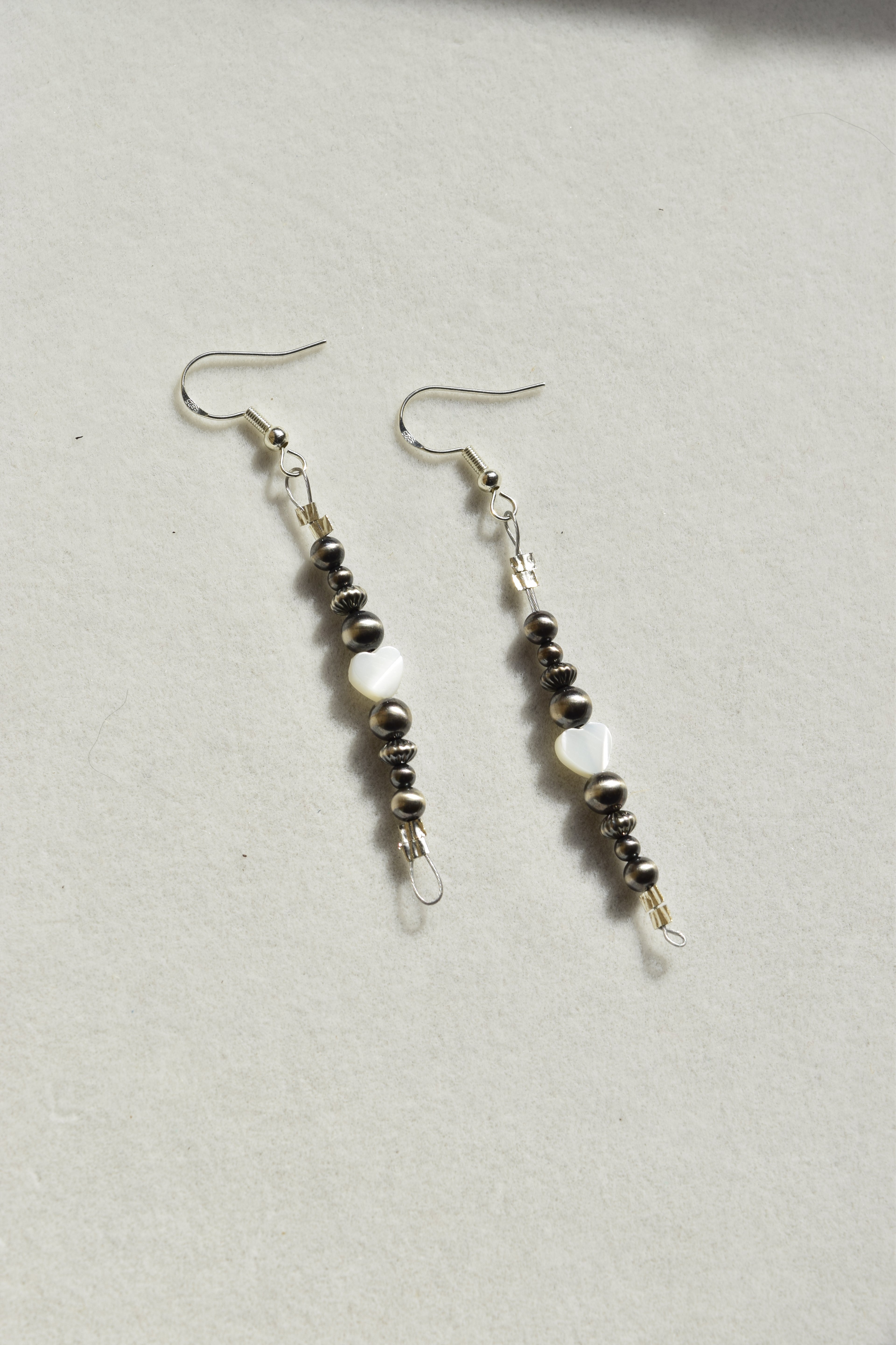 Pearly hearts dangles
