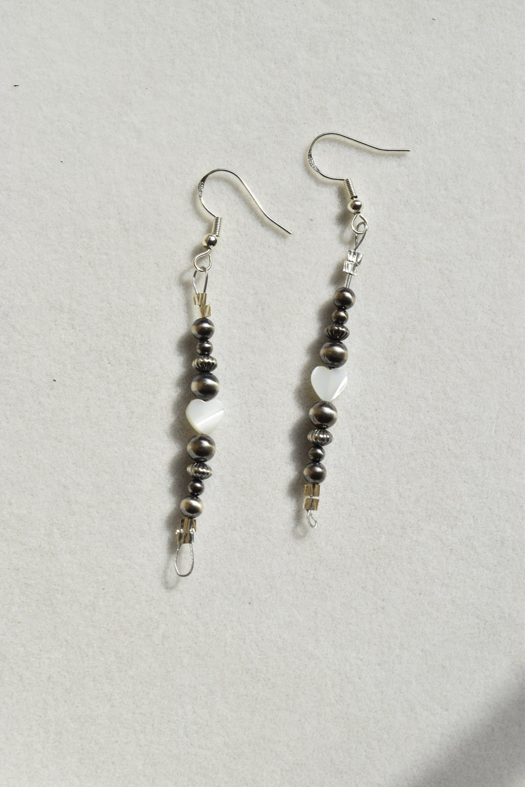 Pearly hearts dangles