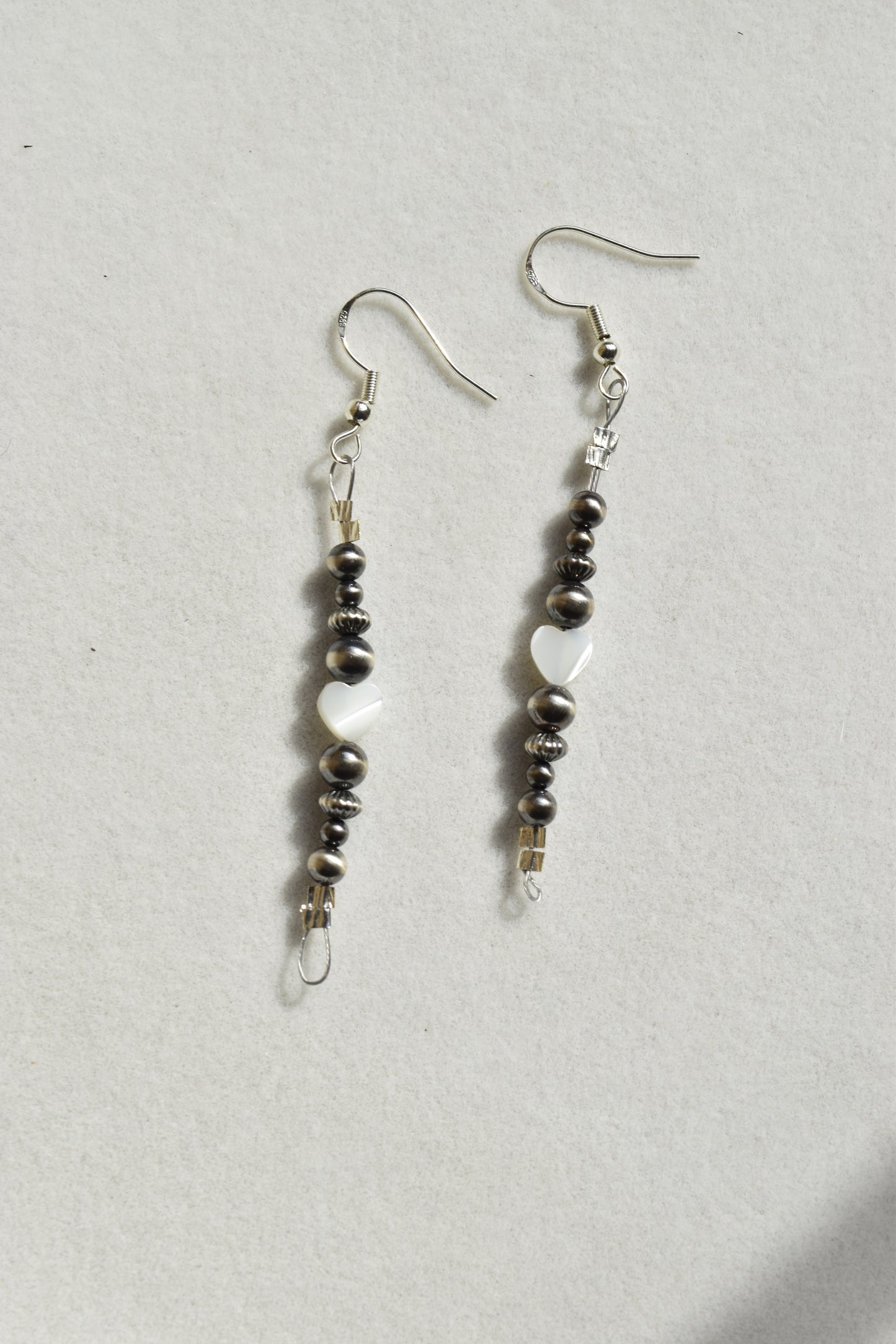 Pearly hearts dangles