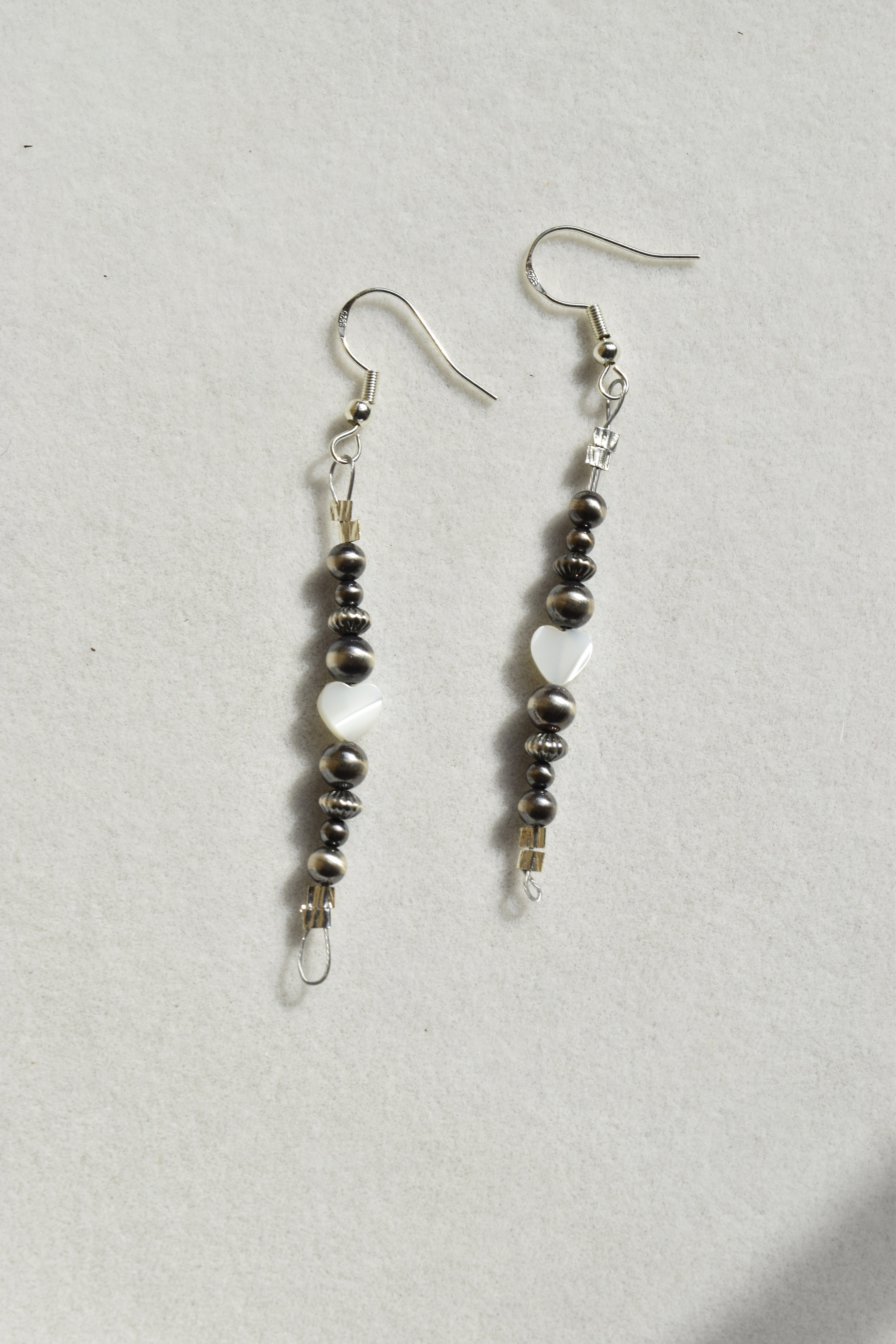 Pearly hearts dangles