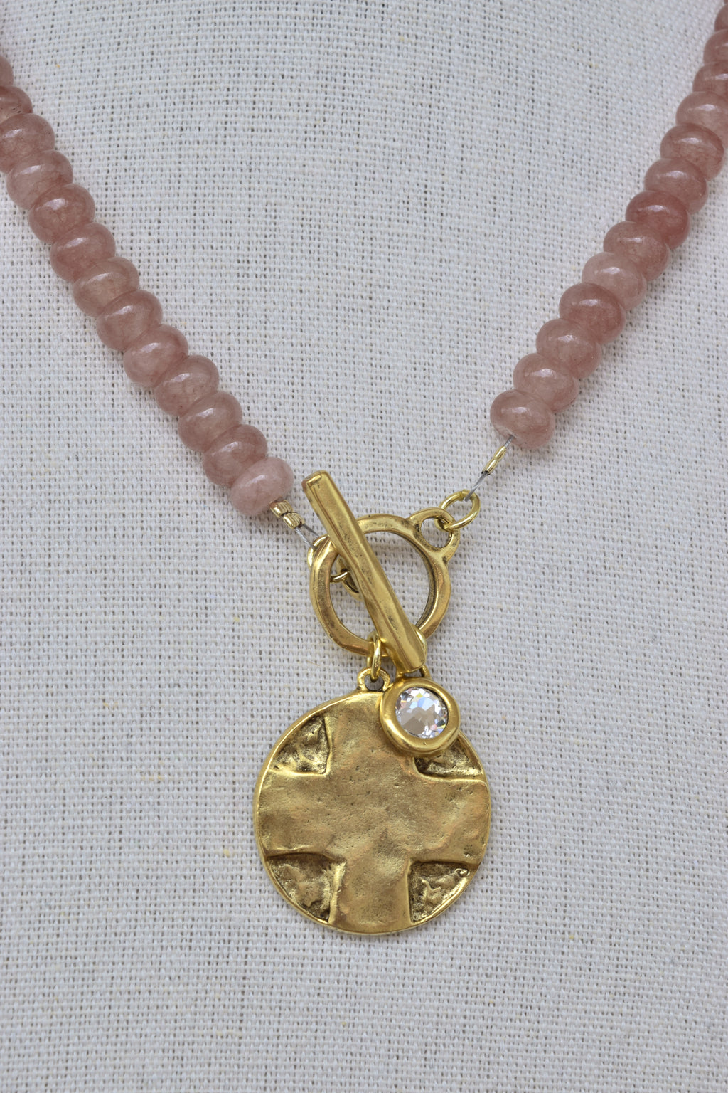 Cross & The Lords Prayer pendant necklace