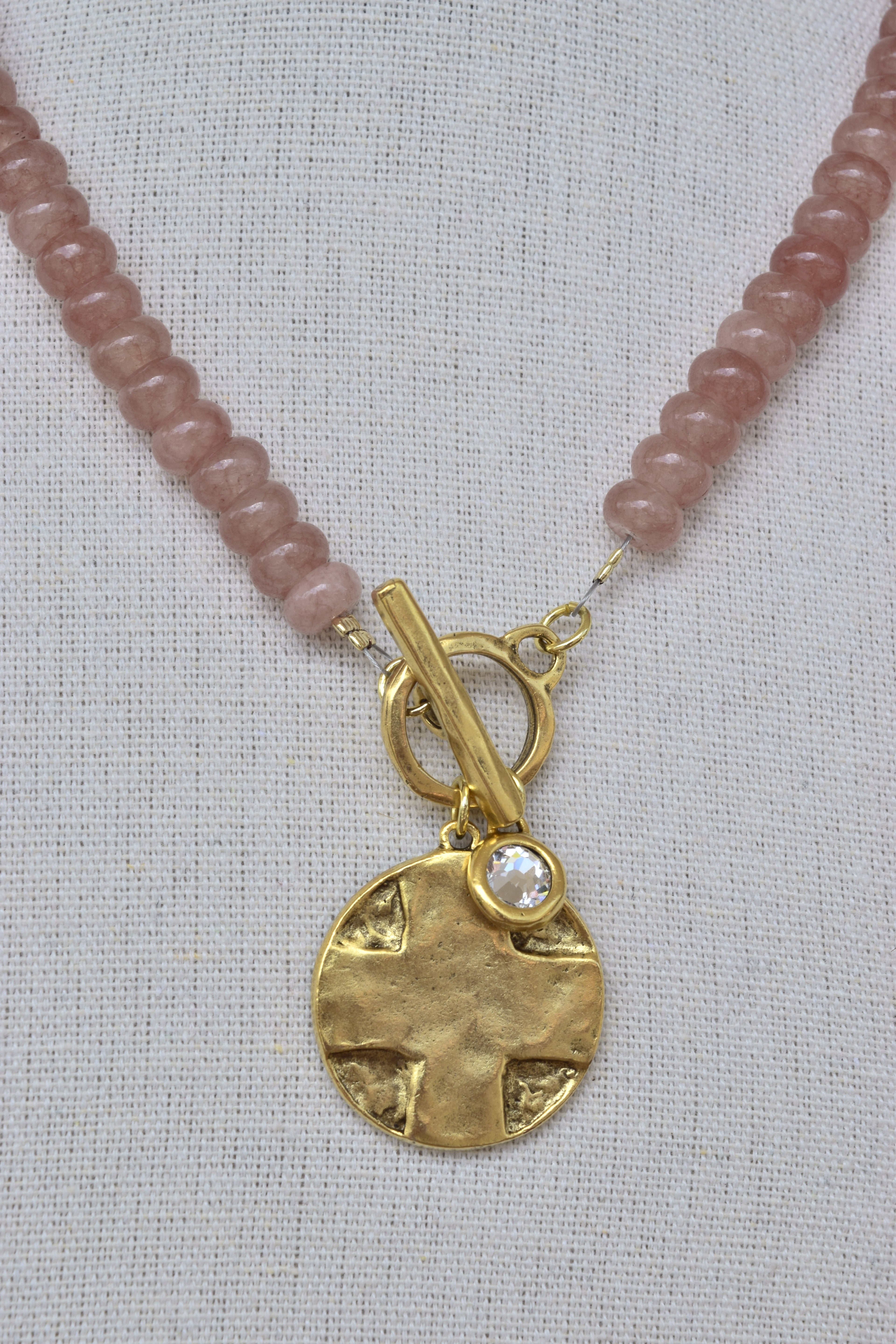 Cross & The Lords Prayer pendant necklace