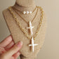 Dainty cross necklace