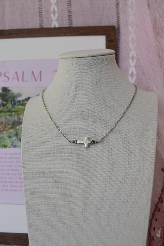 Dainty cross necklace