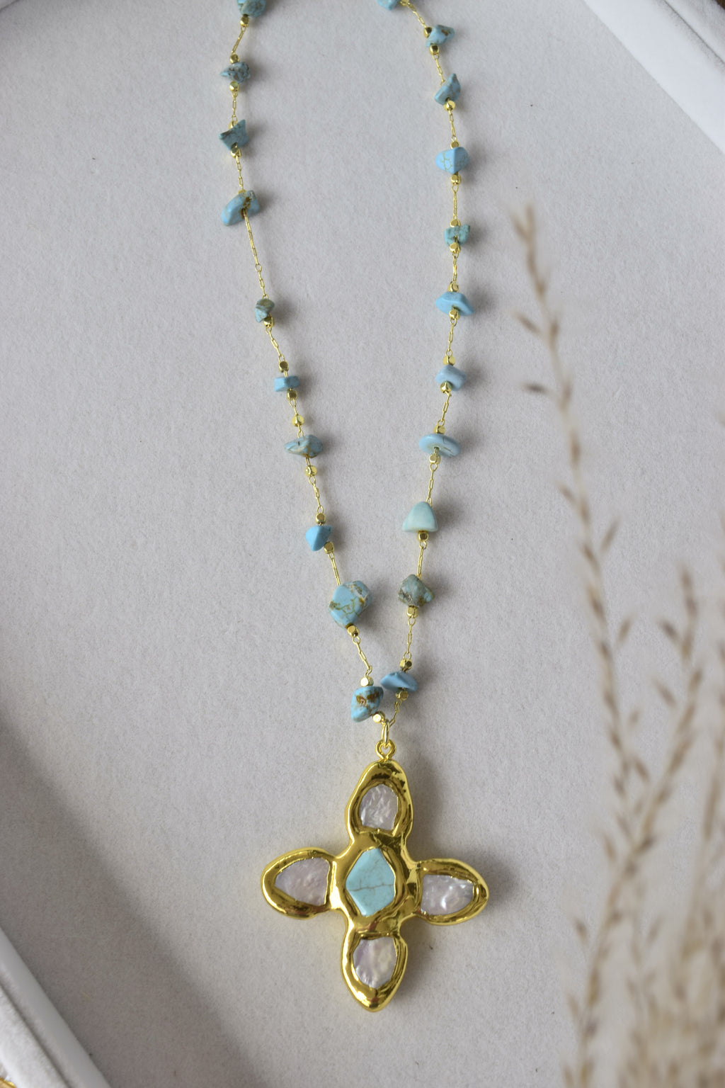 Deep Waters Cross Necklace