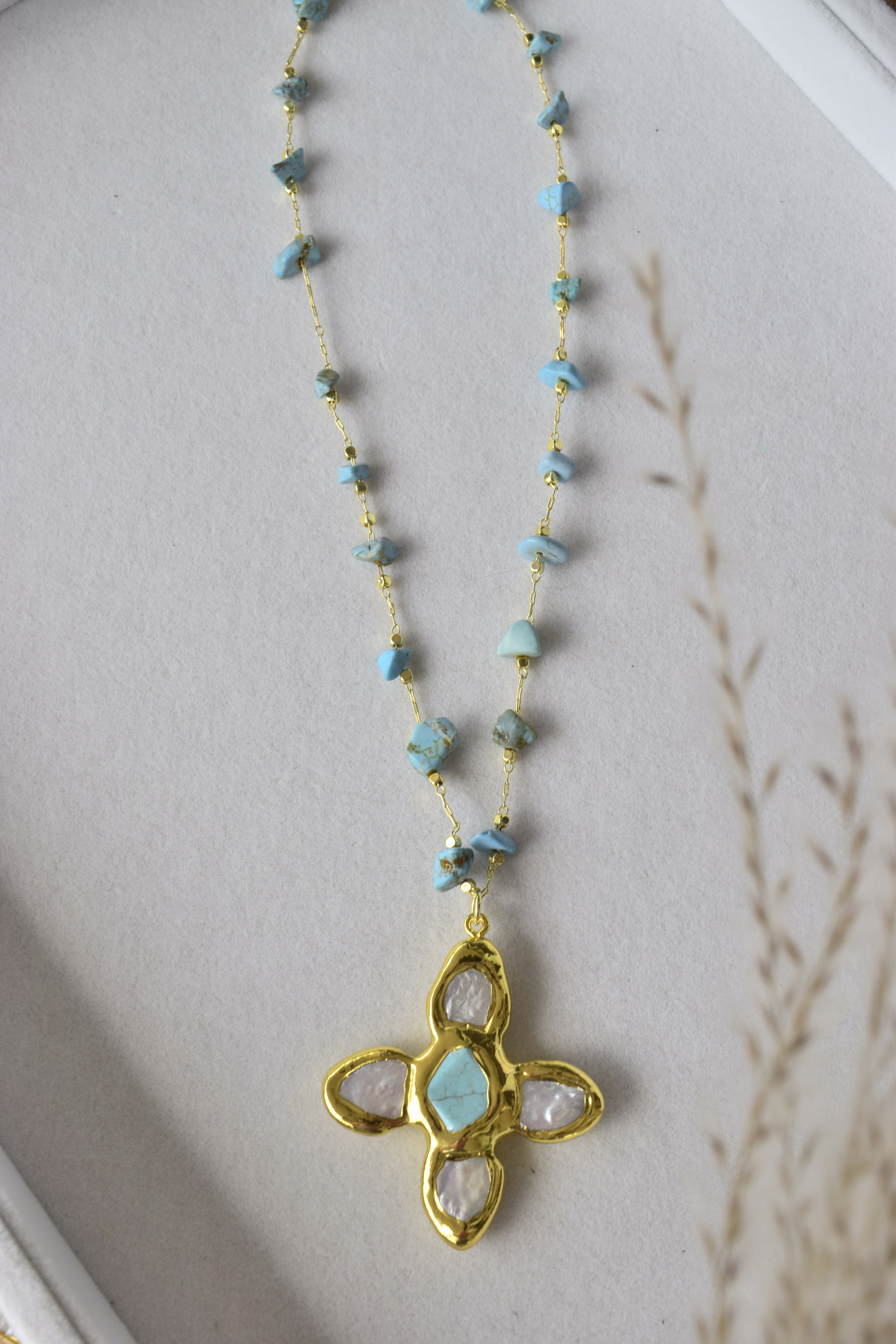 Deep Waters Cross Necklace